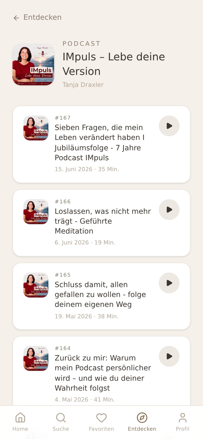 Screenshot: Podcast